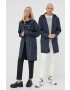 Rains geacă 12020 Long Jacket culoarea albastru marin de tranzitie 12020.47-Navy - Pled.ro