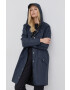 Rains geacă 12020 Long Jacket culoarea albastru marin de tranzitie 12020.47-Navy - Pled.ro