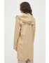 Rains geacă de ploaie 12020 Long Jacket culoarea bej de tranzitie 12020.24-24Sand - Pled.ro