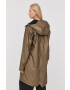 Rains geaca de ploaie 12020 Long Jacket culoarea auriu de tranzitie - Pled.ro