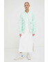 Rains geaca de ploaie 15530 Fuse Bomber Jacket culoarea verde de tranzitie oversize - Pled.ro