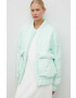 Rains geaca de ploaie 15530 Fuse Bomber Jacket culoarea verde de tranzitie oversize - Pled.ro