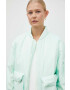 Rains geaca de ploaie 15530 Fuse Bomber Jacket culoarea verde de tranzitie oversize - Pled.ro