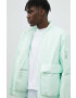 Rains geaca de ploaie 15530 Fuse Bomber Jacket culoarea verde de tranzitie oversize - Pled.ro