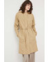 Rains geacă de ploaie 18550 String Parka femei culoarea bej de tranzitie 18550.24-24Sand - Pled.ro