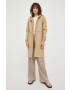 Rains geacă de ploaie 18550 String Parka femei culoarea bej de tranzitie 18550.24-24Sand - Pled.ro