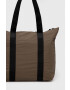 Rains geantă 12250 Tote Bag Rush culoarea maro 12250.66-66Wood - Pled.ro