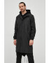 Rains hanorac 18140 Fishtail Parka culoarea negru de tranzitie 18140.01-Black - Pled.ro