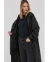 Rains hanorac 18140 Fishtail Parka culoarea negru de tranzitie 18140.01-Black - Pled.ro