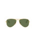 Ray-Ban ochelari de soare copii Junior Aviator culoarea verde 0RJ9506S-Polarized - Pled.ro