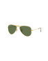 Ray-Ban ochelari de soare copii Junior Aviator culoarea verde 0RJ9506S-Polarized - Pled.ro