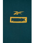 Reebok bluza barbati culoarea verde cu glugă cu imprimeu - Pled.ro