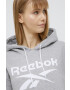 Reebok Bluză GS9391 femei culoarea gri cu imprimeu - Pled.ro