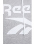 Reebok Bluză GS9391 femei culoarea gri cu imprimeu - Pled.ro