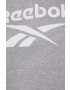 Reebok Bluză HB2294 femei culoarea gri cu imprimeu - Pled.ro