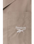 Reebok Classic camasa barbati culoarea gri cu guler clasic regular - Pled.ro