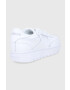 Reebok Classic Ghete de piele Club C Double GW0854 culoarea alb cu toc plat GW0854.100006321-WHT/GRY - Pled.ro