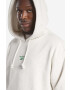 Reebok Classic hanorac de bumbac Small Vector Hoodie culoarea bej cu glugă melanj HS7152-CHAMEL - Pled.ro