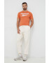 Reebok Classic pantaloni de trening din bumbac culoarea bej neted HS9153-NONDYE - Pled.ro