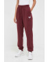 Reebok Classic pantaloni de trening din bumbac culoarea bordo neted - Pled.ro