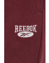 Reebok Classic pantaloni de trening din bumbac culoarea bordo neted - Pled.ro