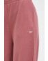 Reebok Classic pantaloni de trening din bumbac culoarea roz neted - Pled.ro