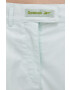 Reebok Classic pantaloni scurti HB8649 femei culoarea verde neted high waist - Pled.ro