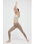 Reebok jambiere de yoga culoarea verde neted - Pled.ro