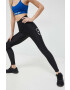 Reebok leggins de alergare Vector culoarea negru cu imprimeu - Pled.ro