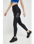 Reebok leggins de alergare Vector culoarea negru cu imprimeu - Pled.ro