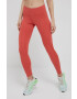 Reebok leggins de antrenament HB1037 femei culoarea portocaliu neted - Pled.ro