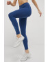 Reebok leggins de antrenament H56591 femei culoarea albastru marin cu imprimeu - Pled.ro