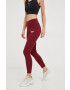 Reebok leggins de antrenament Identity femei culoarea bordo neted - Pled.ro