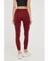 Reebok leggins de antrenament Identity femei culoarea bordo neted - Pled.ro