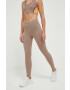 Reebok leggins de antrenament Lux culoarea bej neted - Pled.ro