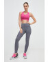 Reebok leggins de antrenament Lux Collection culoarea gri neted - Pled.ro