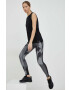 Reebok leggins de antrenament Lux Perform culoarea gri modelator - Pled.ro