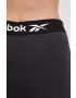 Reebok leggins de antrenament Workout Ready Commercial femei culoarea negru neted - Pled.ro