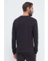 Reebok longsleeve din bumbac culoarea negru neted - Pled.ro