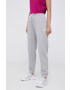 Reebok Pantaloni GS9371 femei culoarea gri melanj - Pled.ro