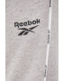 Reebok pantaloni HA9021 barbati culoarea gri melanj - Pled.ro