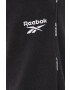 Reebok pantaloni HA1070 barbati culoarea negru neted - Pled.ro