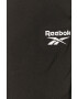 Reebok pantaloni barbati culoarea negru cu imprimeu - Pled.ro