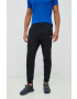 Reebok pantaloni de antrenament Dmx Interlock barbati culoarea negru neted - Pled.ro