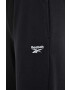 Reebok pantaloni de trening culoarea negru neted - Pled.ro