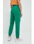 Reebok pantaloni de trening culoarea verde neted - Pled.ro