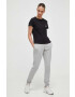 Reebok pantaloni de trening LUX COLLECTION culoarea gri melanj - Pled.ro