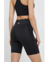 Reebok pantaloni scurți de antrenament H51833 femei culoarea negru neted high waist - Pled.ro