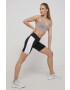 Reebok pantaloni scurți de antrenament HB2333 femei culoarea negru cu imprimeu high waist - Pled.ro