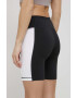 Reebok pantaloni scurți de antrenament HB2333 femei culoarea negru cu imprimeu high waist - Pled.ro